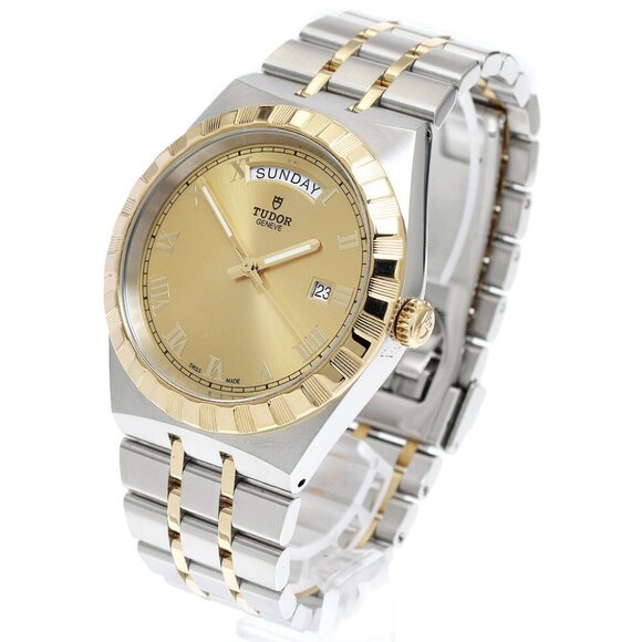 TUDOR Royal 28603 Day Date YG2 tone Gold Dial Automatic Men's Watch_877705 - Picture 3 of 7